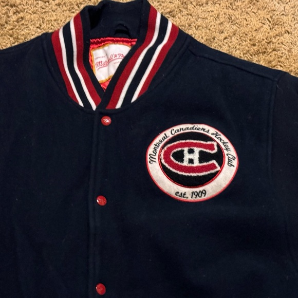 Mitchell & Ness Varsity Style Jacket Montreal Canadiens Sz 3XL - Picture 2 of 4